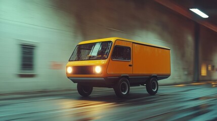 Retro hover delivery trucks