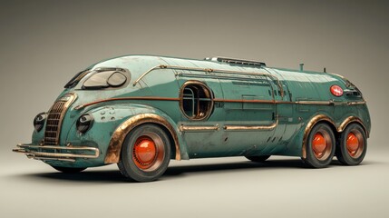 Retro hover delivery trucks