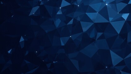 Obraz premium geometric, abstract, background polygonal, blue, design low, poly, art crystalline, texture, pattern faceted, polygon, surface modern, geometric, background deep, blue, tones triangular, mosaic, patte