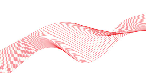 Abstract red wave background.