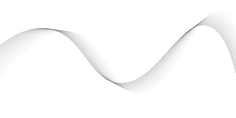 Abstract white background with a clean paper curl and swirling blue waves motion design