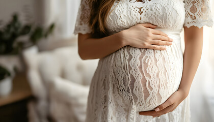 Pregnant woman belly. Pregnancy concept