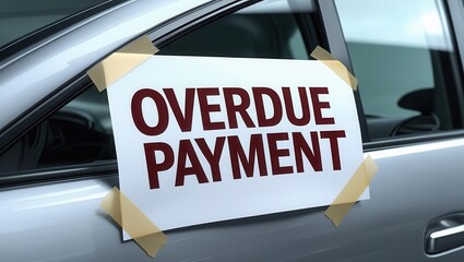 Auto loan delinquency and car repossession notice process vehicle location overdue payment content financial impact