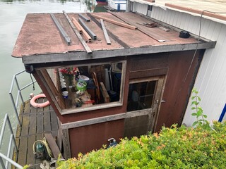 Altes Schiff im Hafen von Bergkamen am Datteln-Hamm Kanal