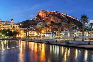 Fototapeta premium Castle Santa Barbara, Alicante, Spain