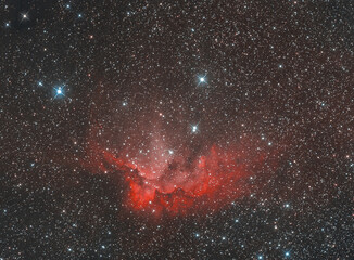 NGC7 380 (Wizard Nebel), Bicolor - echtes Bild, keine KI