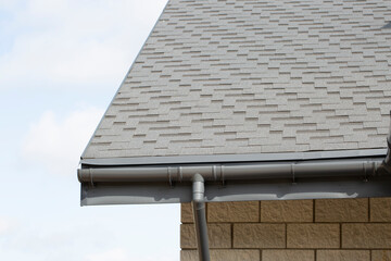 Soft roof. Modern roof for a house.