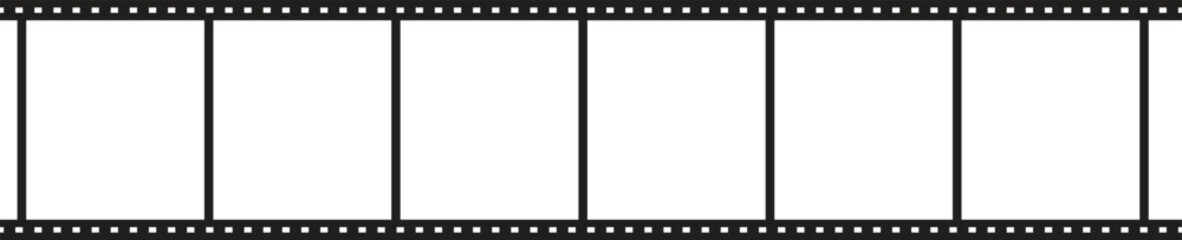Large vector film negative with a transparent background.