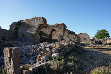 Fototapeta premium Ruins of a Church in Madensehri Village, Karaman, Konya, Turkiye
