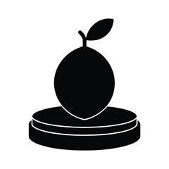 Vector art of lemon fruit isolated