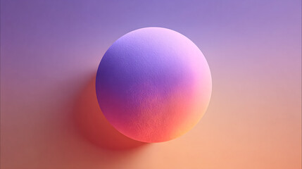 Textured sphere glows with purple and orange light. Ideal for abstract backgrounds, design, marketing.