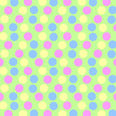 レトロなカラフルドットタイルスクエア⭐︎ライトグリーン