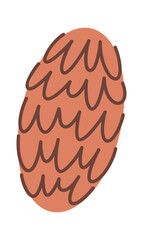 Spruce cone Christmas holiday decoration
