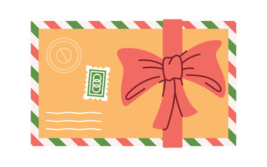 Fototapeta premium Traditional christmas envelop greeting correspondence