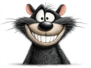 cartoon Tasmanian devil isolated