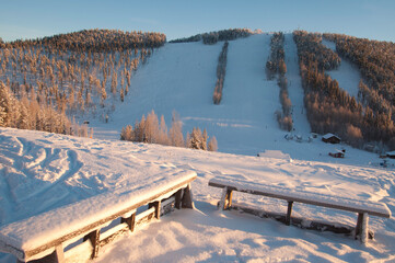 Storklinten, ski resort in the North of Sweden
