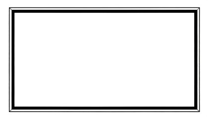 Obraz premium Blank rectangle with a thick, multi-layered black border