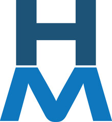 HM logo design. MH logo design. Luxury HM logo design.  Simple HM logo design. Brand, Unique logo design. Circle logo design. Letters HM logo design. Natural, Simple, abstract, Minimalist logo design.