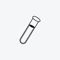 Test tube with liquid icon laboratory science