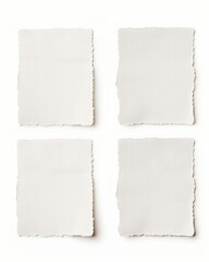 Illustration of four blank notes arranged in a grid, on a pure white background