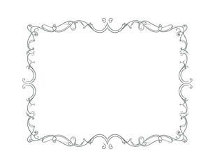 Ornate rectangle frame
