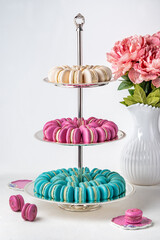 Elegant and Luxurious French Macarons in a Dubai Bakery