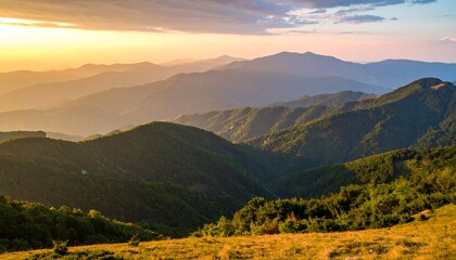 Mountain vista at sunset (2)