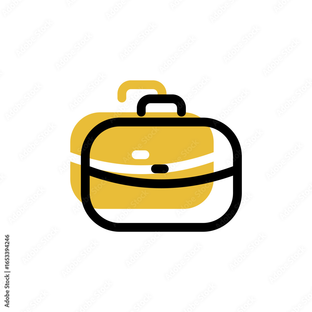 Poster briefcase icon is designed with an easily recognizable shadow color scheme. this icon is suitable fo