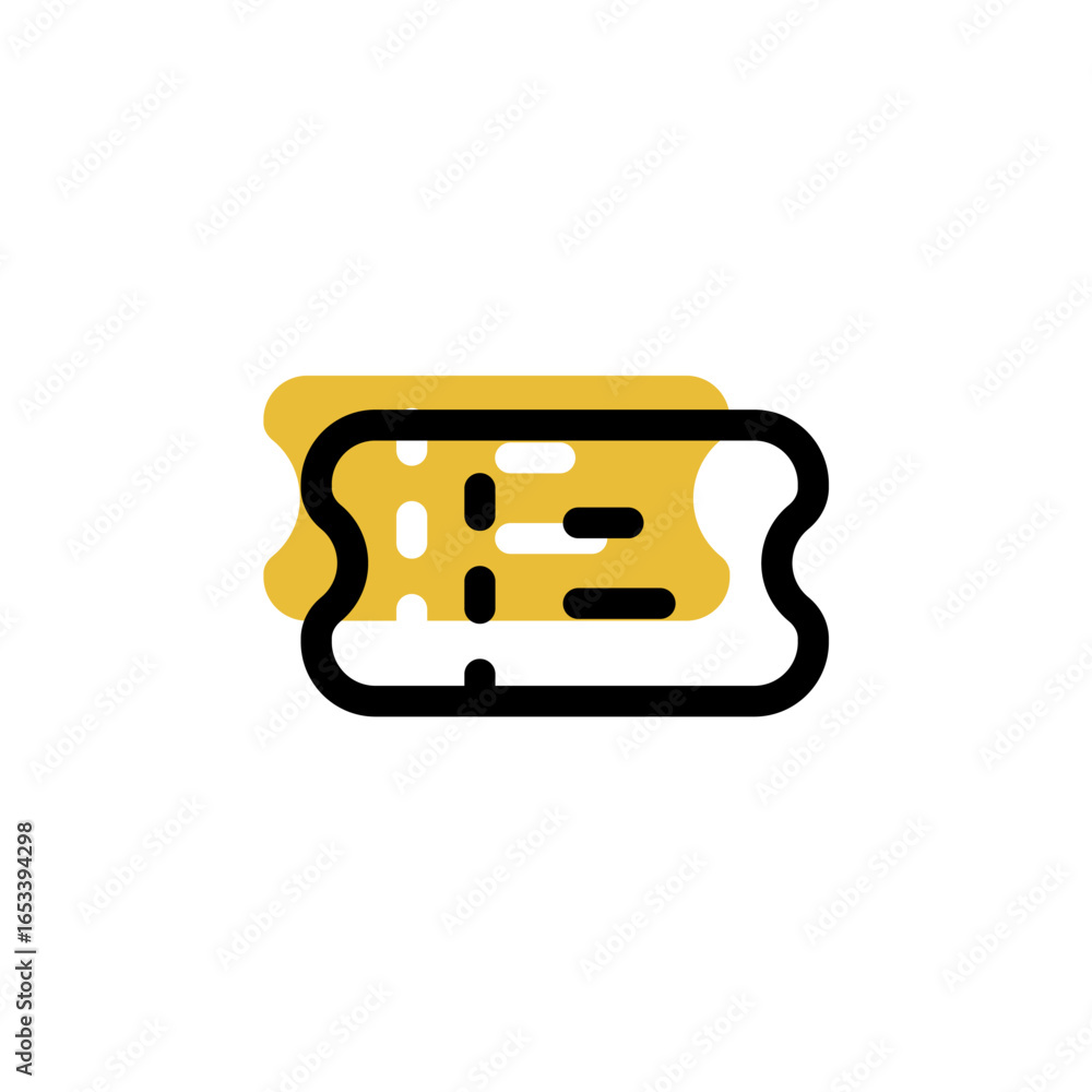 Poster ticket icon is designed with an easily recognizable shadow color scheme. this icon is suitable for a