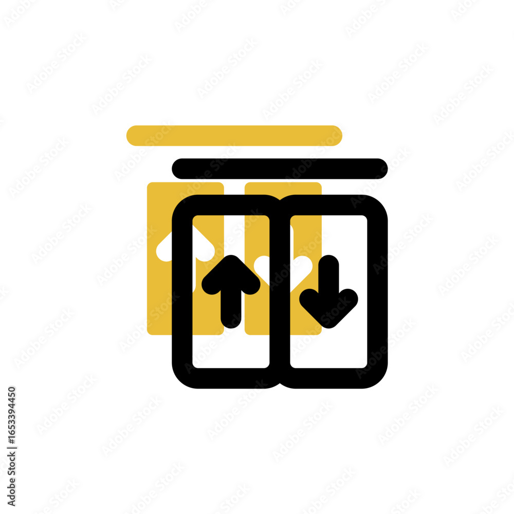 Poster lift icon is designed with an easily recognizable shadow color scheme. this icon is suitable for a v