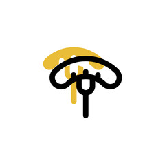 sausage icon is designed with an easily recognizable shadow color scheme. This icon is suitable for a variety of visual needs, such as digital media or other graphic design projects