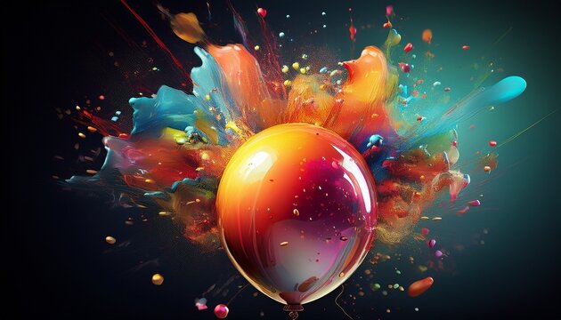 a balloon bursting inward under pressure illustrating the sudden nature of imploding forces
