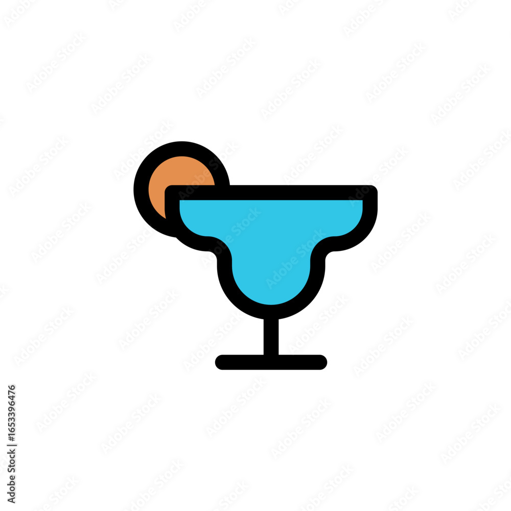 Poster drink icon is designed with a recognizable color scheme. it's suitable for a variety of visual needs