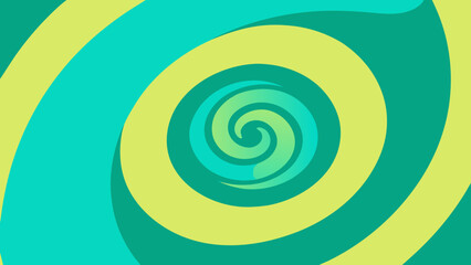 Hypnotic Swirl Pattern in Teal and Yellow Green abstract spiral transparency background