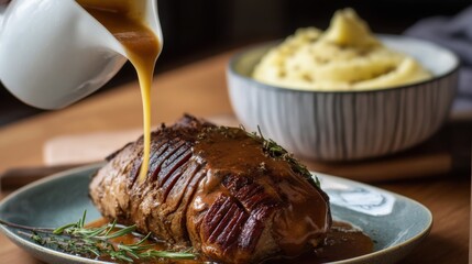 Beef Roast with Gravy and Mashed Potatoes: A Comfort Food Classic