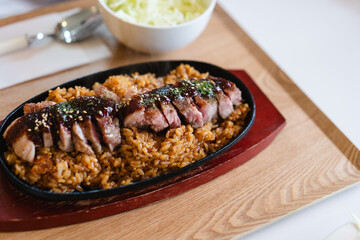 ローストポークわんの鉄板メニュー