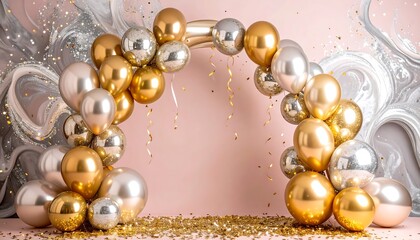 Balloon arch party backdrop