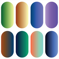 Gradient Color Set Element Set-Free Vector