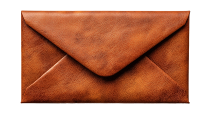 Minimalist mailing envelope presented in a modern floating style with a floating look effect. Absolutely no shadows and reflections, no support, no contact with the surface (no floor contact, no base)