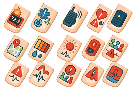 Tattoo heart scanner vector coordination team icon monitor icons situation sensor rate