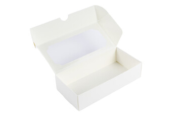 white box isolated on white