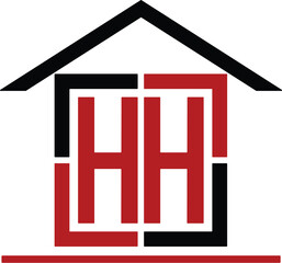 House logo design. House H logo design. Luxury Real estate logo design. HH logo design. H logo design. Luxury Real estate logo design. Minimalist logo design.  logo design. logo design. Property 
