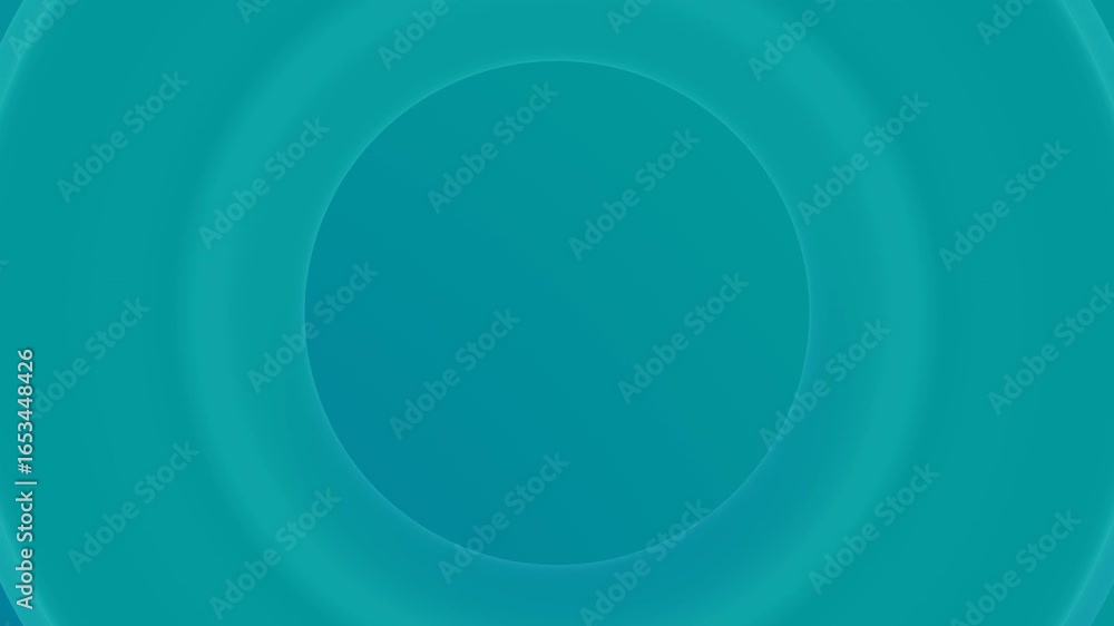 Aufkleber concentric circles of varying shades of teal create an abstract and vibrant visual effect.