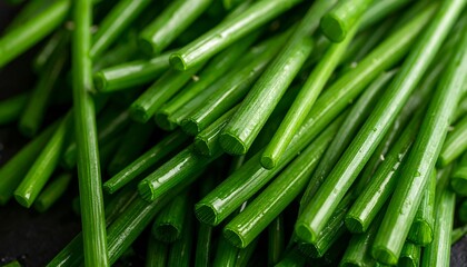 Obraz premium Close-up of fresh chives (1)