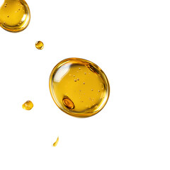 Golden Liquid Drops Abstract Background Oil, Honey, Serum, Cosmetic Texture