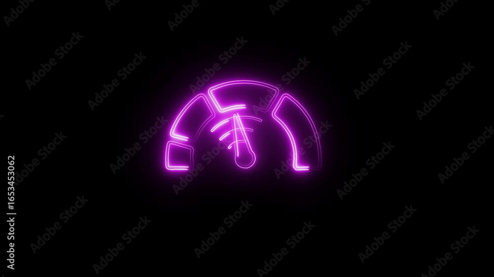 Poster network performance icon animation ,contacts concept animation. internet network tower animated sign