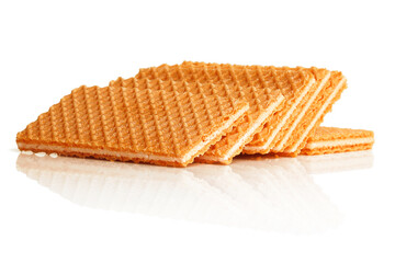 Vanilla Sugar Wafers on white background