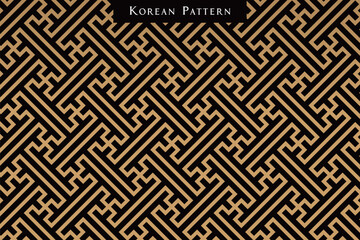 Korean traditional geometric pattern background with cultural motif and elegant decorative texture