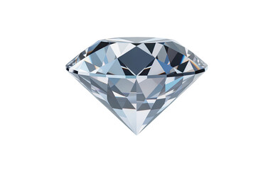 Sparkling brilliant cut diamond radiates luxury and timeless elegance, perfect for jewelry.