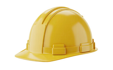 Fototapeta premium Essential yellow hard hat for construction safety and industry professionals